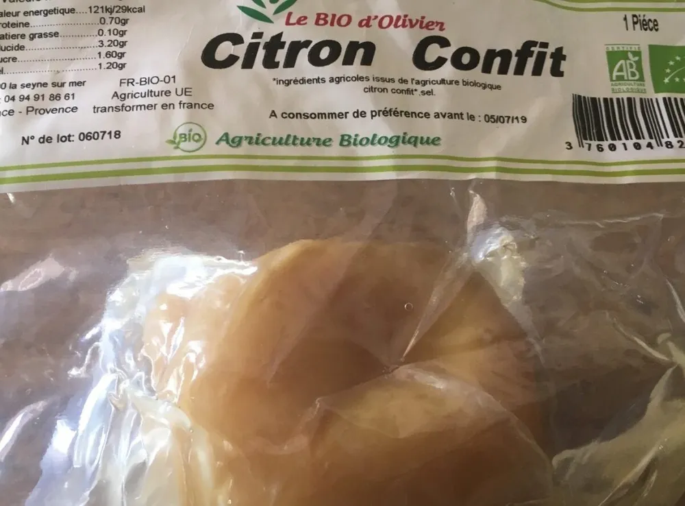 Citron confit