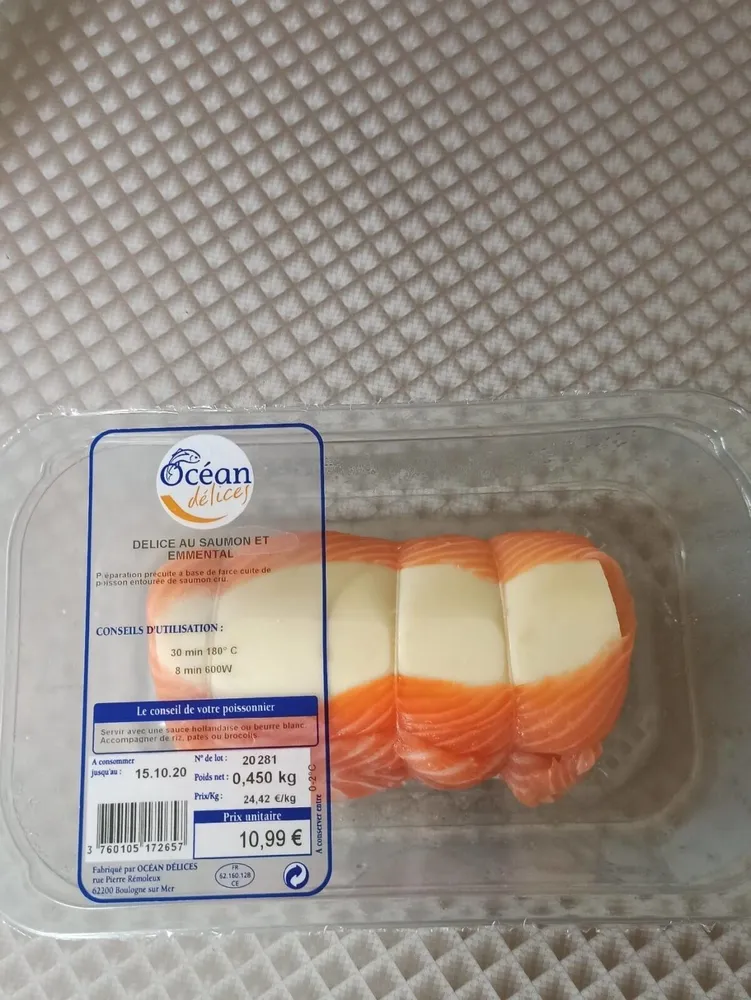 Delice au saumon et emmental