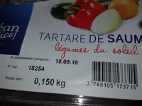 Tartare saumon légumes du soleil