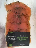 Truite marinée au basilic