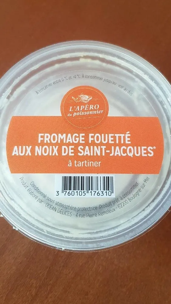 Fromage fouetté aux noix de saint jacques