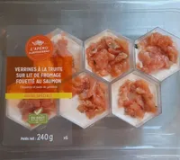 Préparation de fromage fouetté au saumon