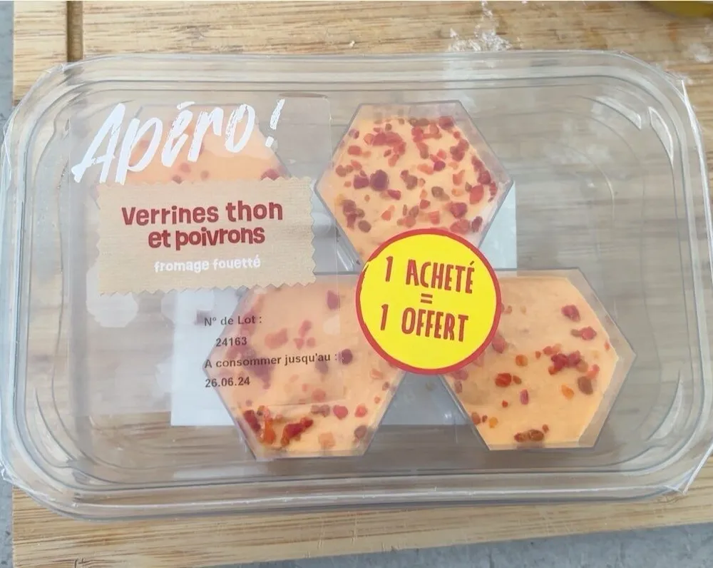 Verrine tuon et poivron