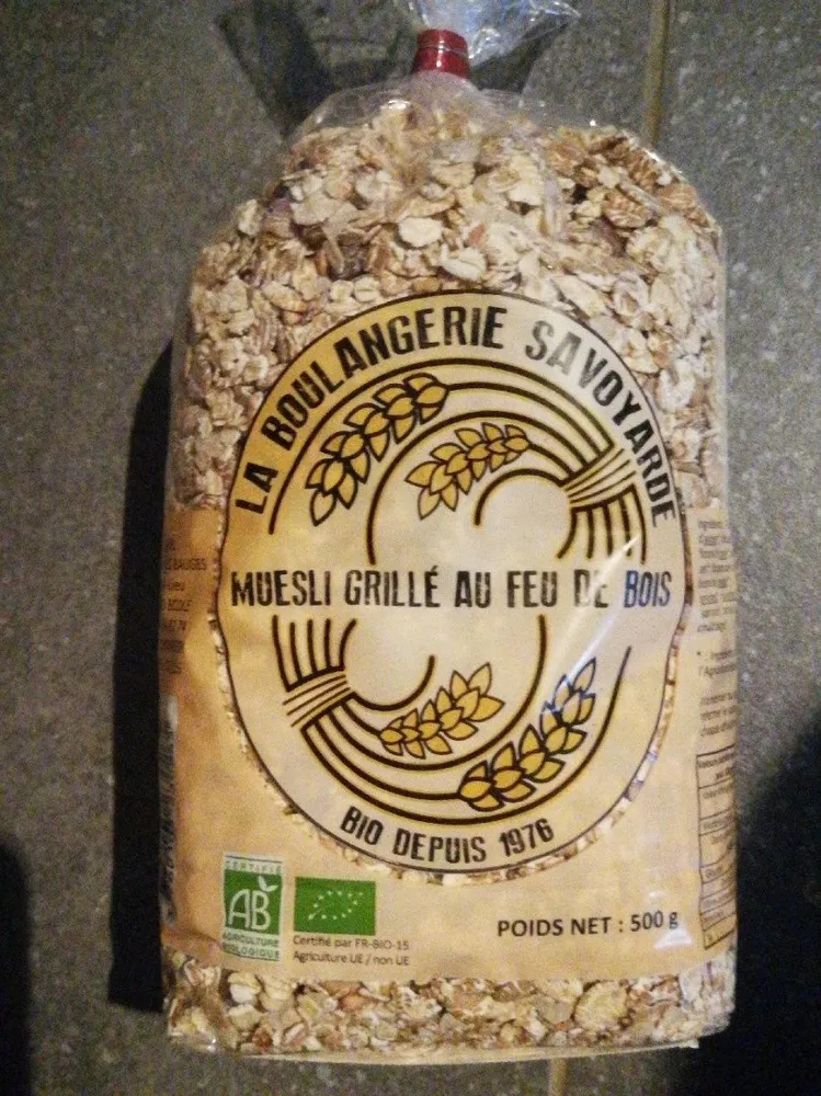 Muesli grillé au feu de bois