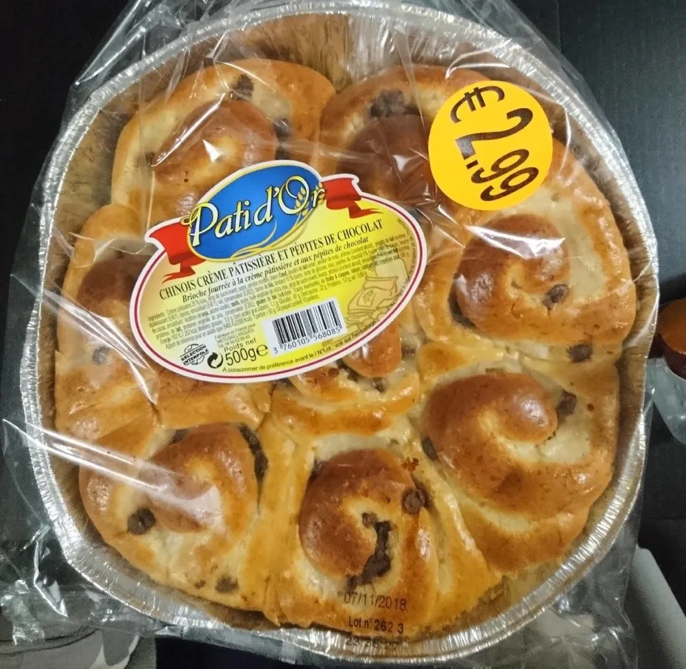 Chinois crème et  chocolat