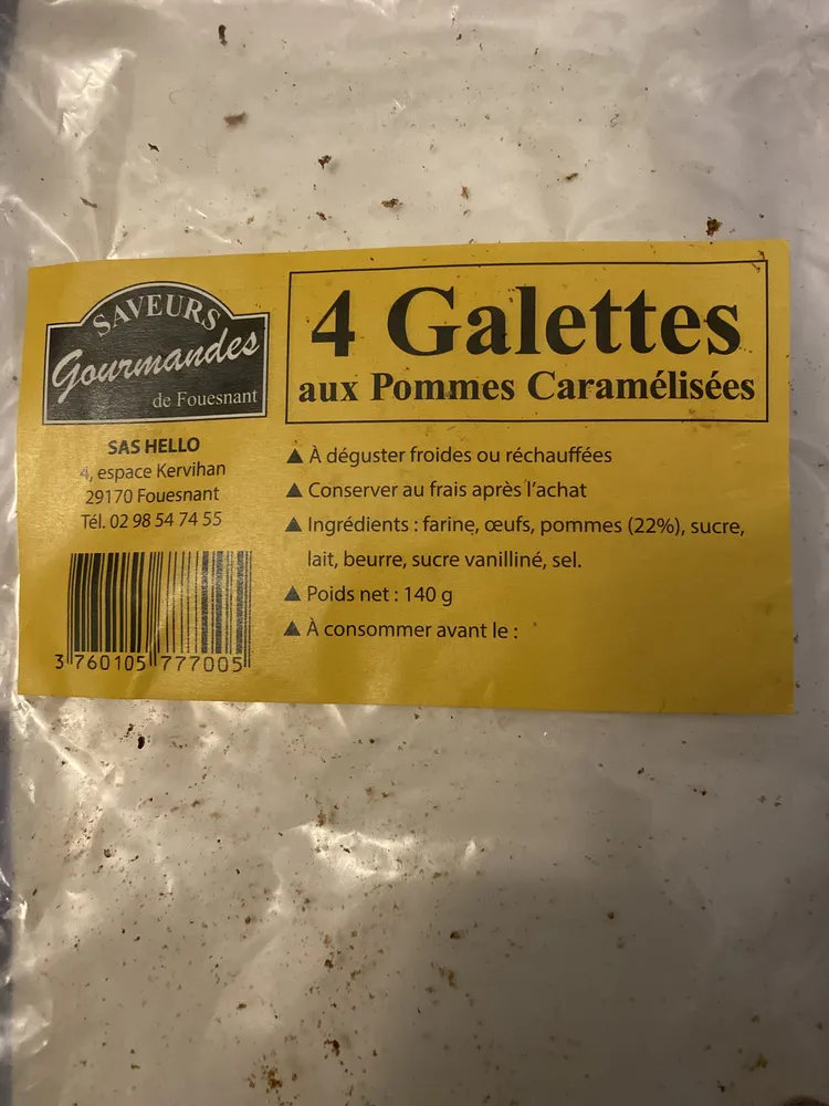 Galettes aux pommes caramélisées