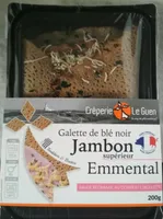 Galette de blé noir jambon emmental Creperie Le Guen