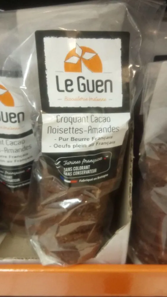 Croquant cacao noisettes amandes
