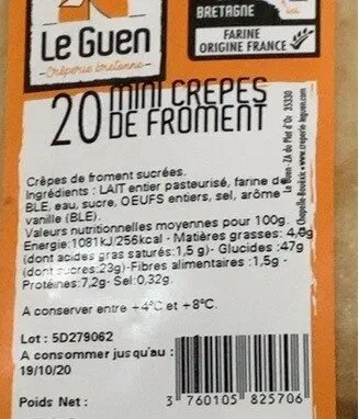 Mini crepes de froment