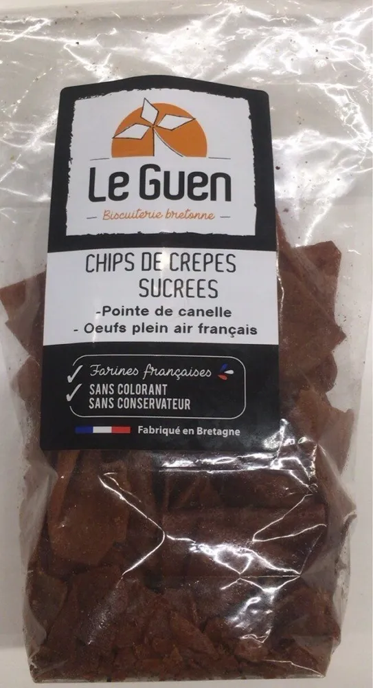 Chips de crêpes sucrées
