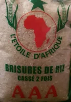 Brisures de riz, cassé 2 fois