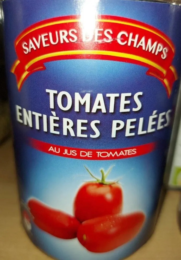 Tomates entières pelées