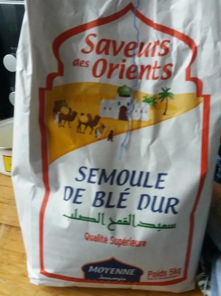 Semoule banche de blé
