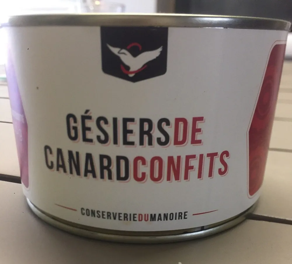 Gésiers de canard confits
