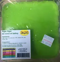 Agar agar au coco et baitoy