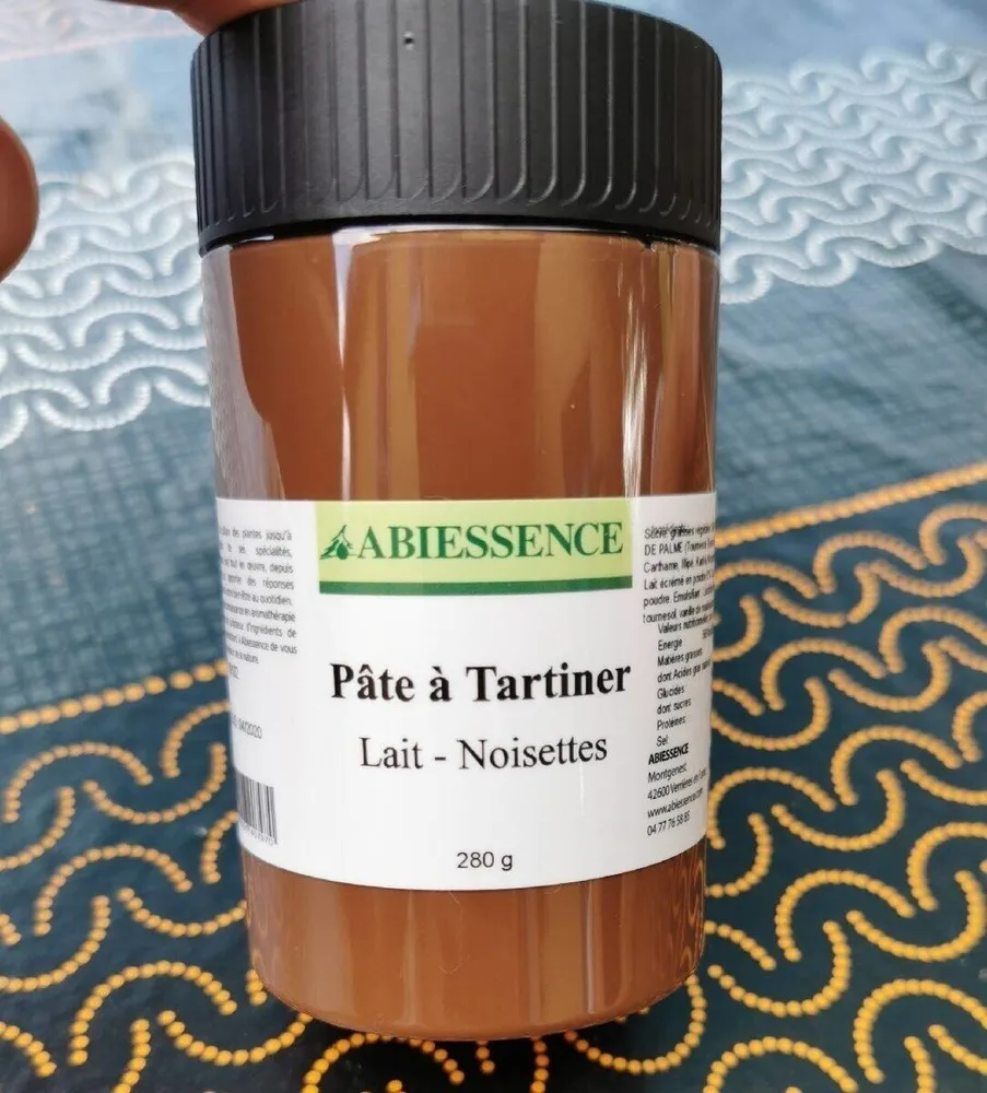 Pâte a tartiner lait noisette