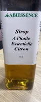Sirop A l'huile Essentielle Citron