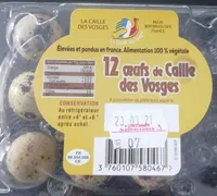 12 œufs de caille des Vosges