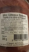 Minis gateaux Bretons fourres pruneaux GUILLEMOT, 6 pieces