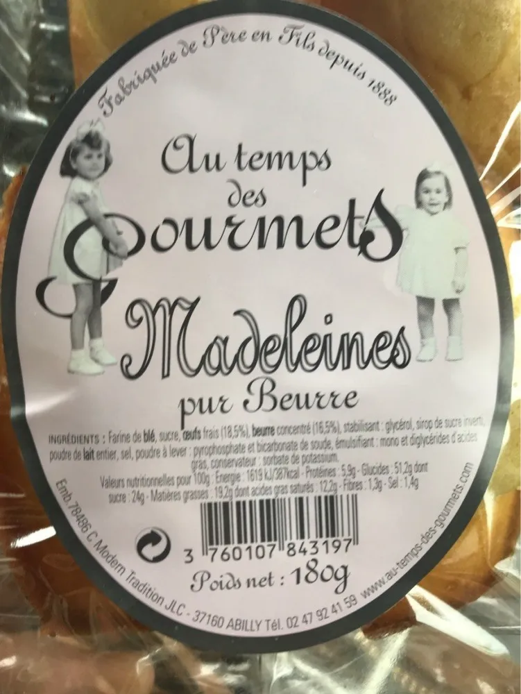 Madeleines Pur Beurre