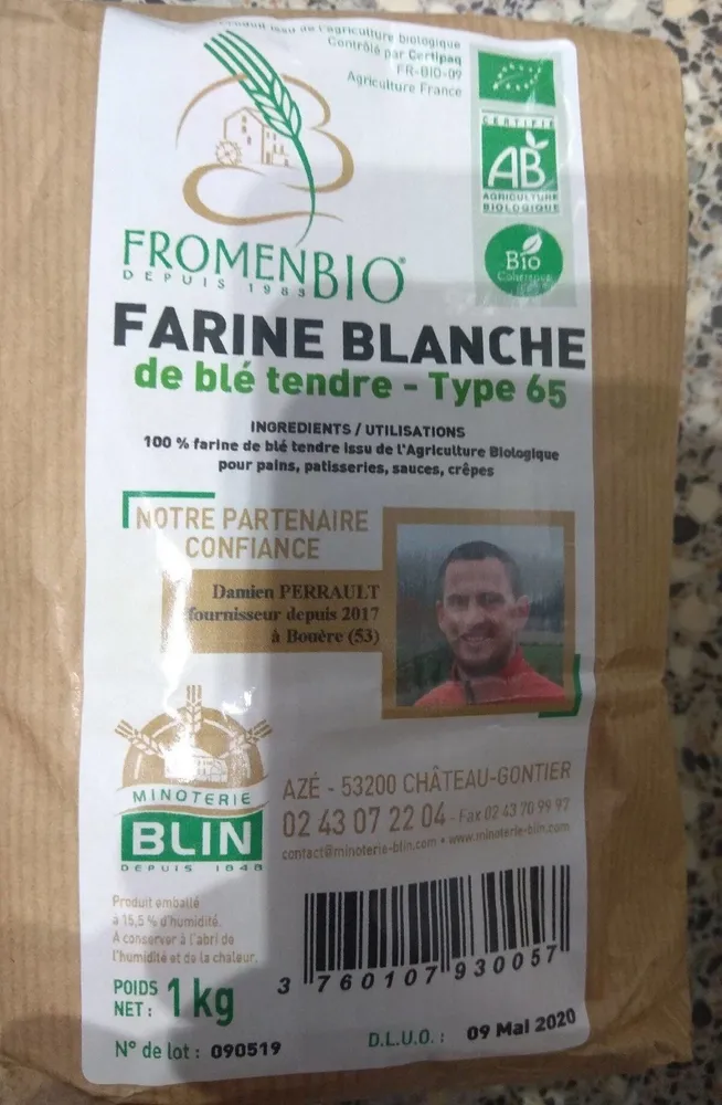 Farine blanche de blé tendre type 65