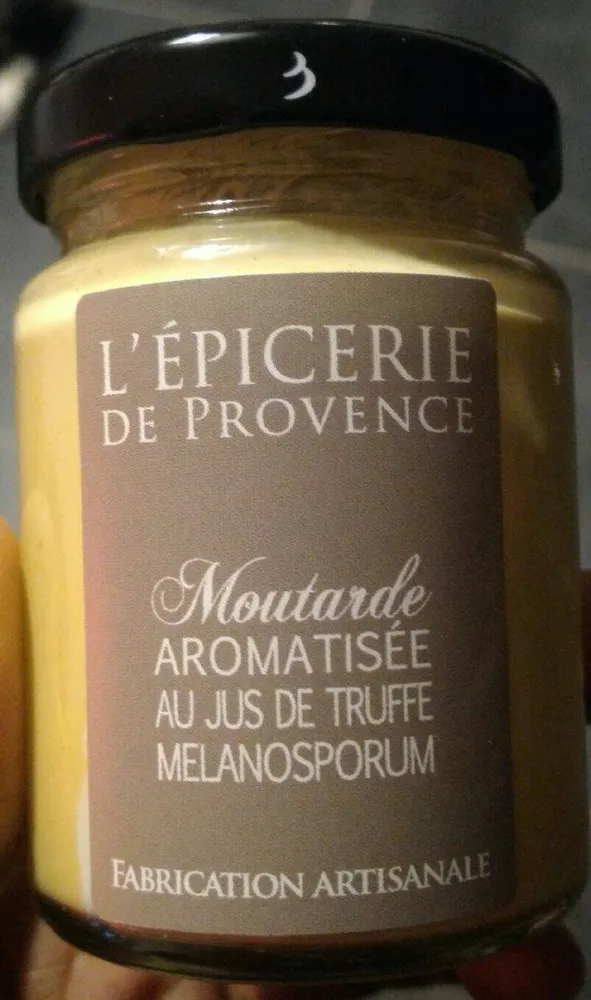 Moutarde aromatisée au jus de truffe