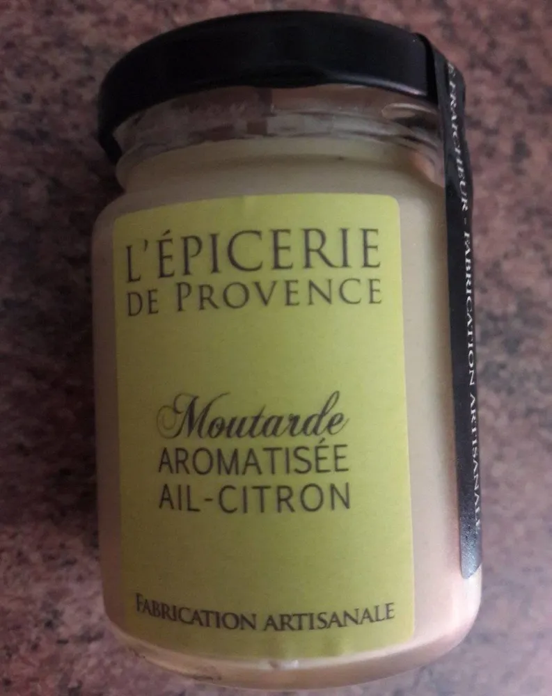 Moutarde aromatisée ail-citron