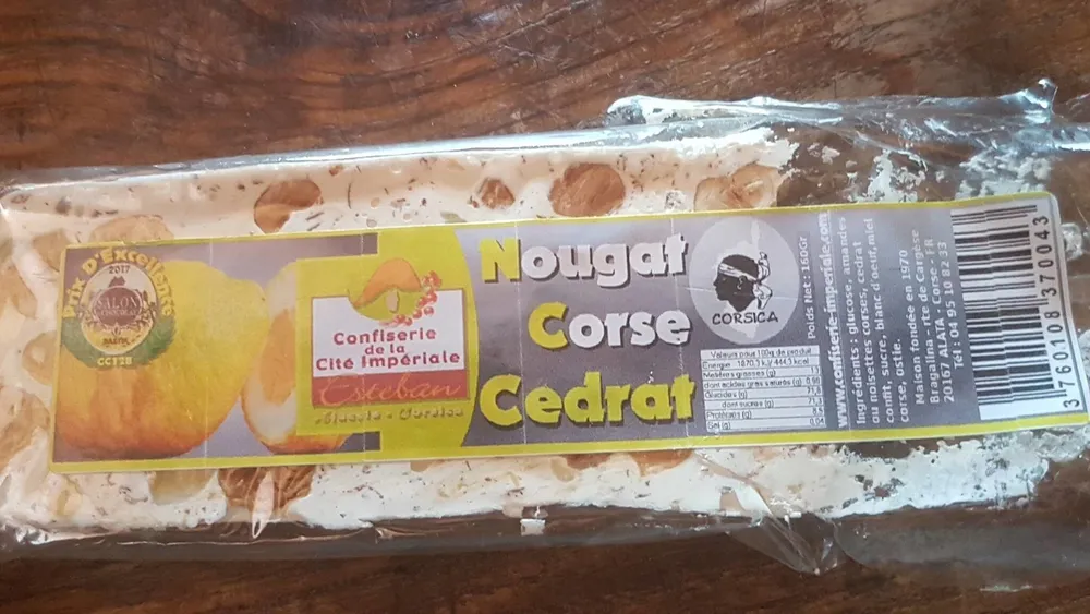 nougat corse cedrat