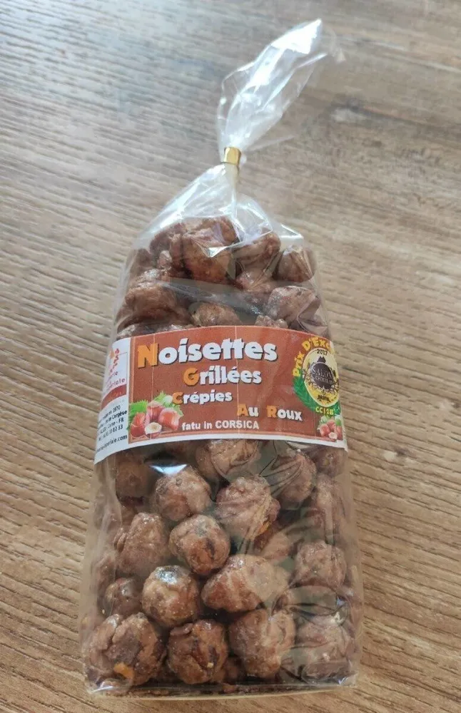 Noisettes grillées crépies au roux