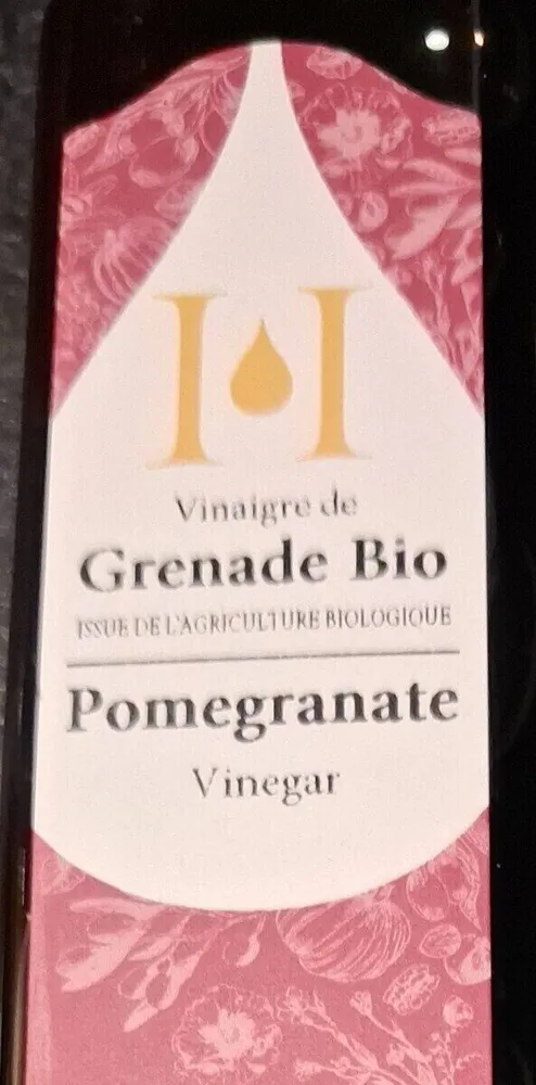 Vinaigre de grenade bio
