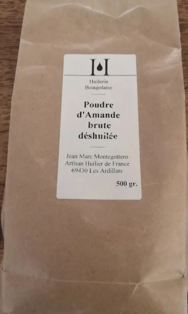 Poudre d'amande brute déshuilée