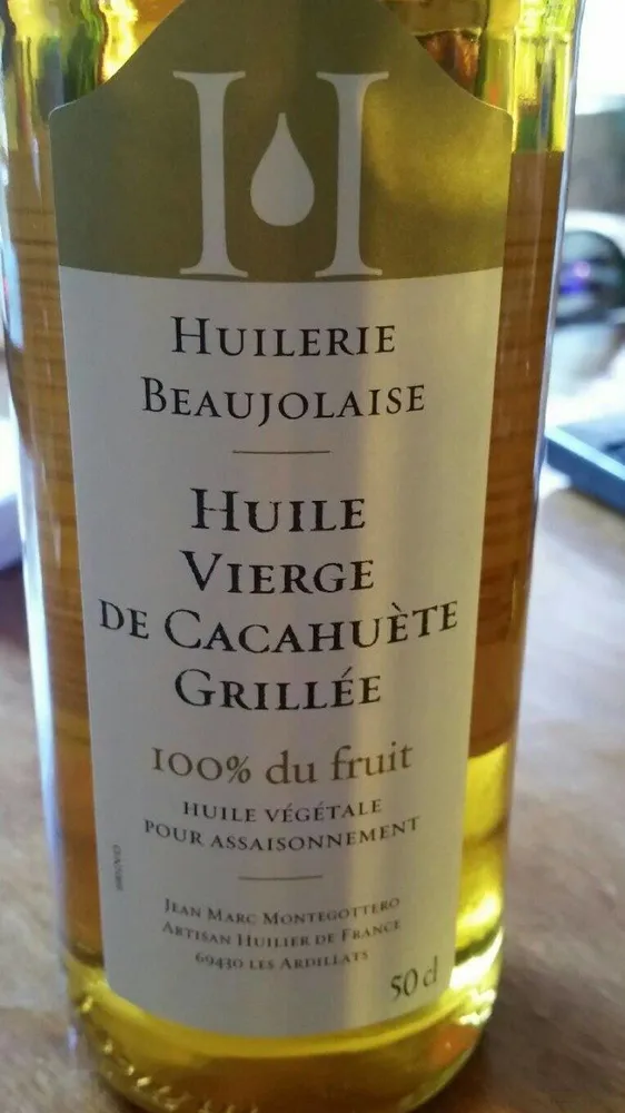Huile vierge de cacahuète grillée