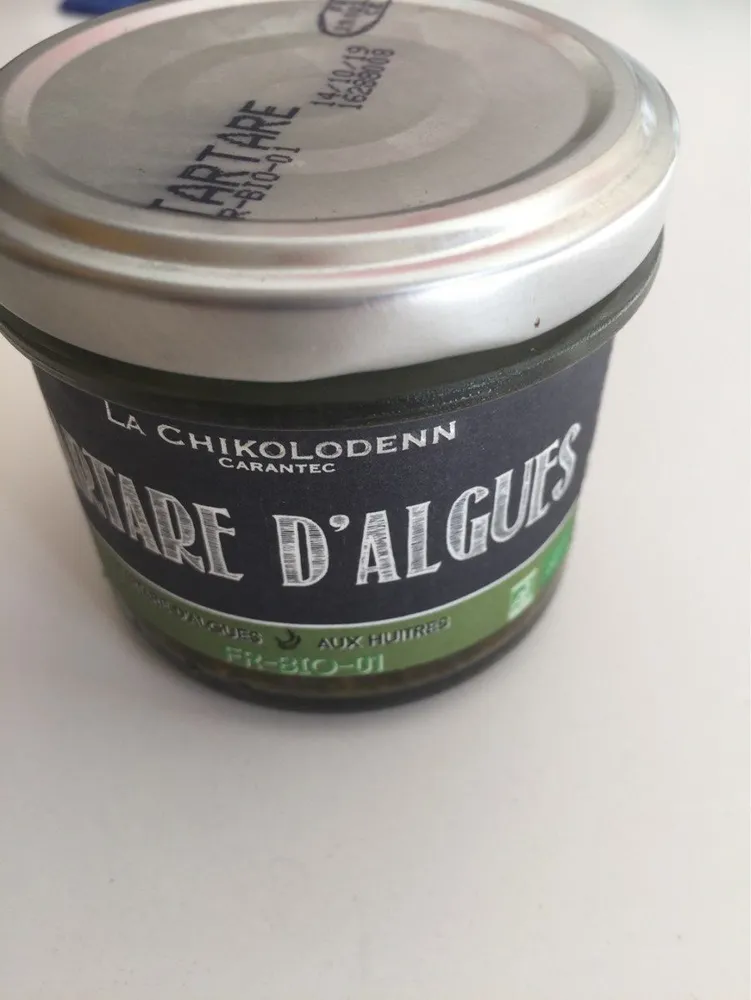 Tartare d'algues aux huitres