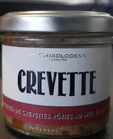 Rillettes de crevettes rôties au miel et au soja