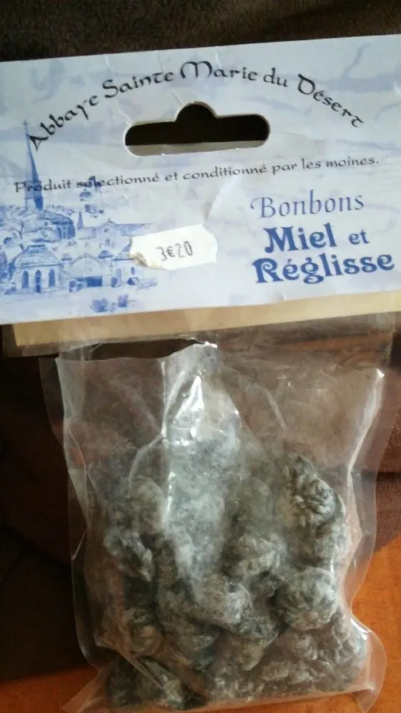 Bonbons miel et réglisse