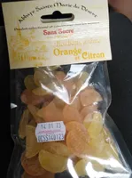 Bonbon arôme Orange et citron