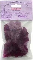 Bonbons arôme violette sans sucre avec édulcorants