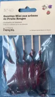 Sucettes miel aux aromes de fruit rouges