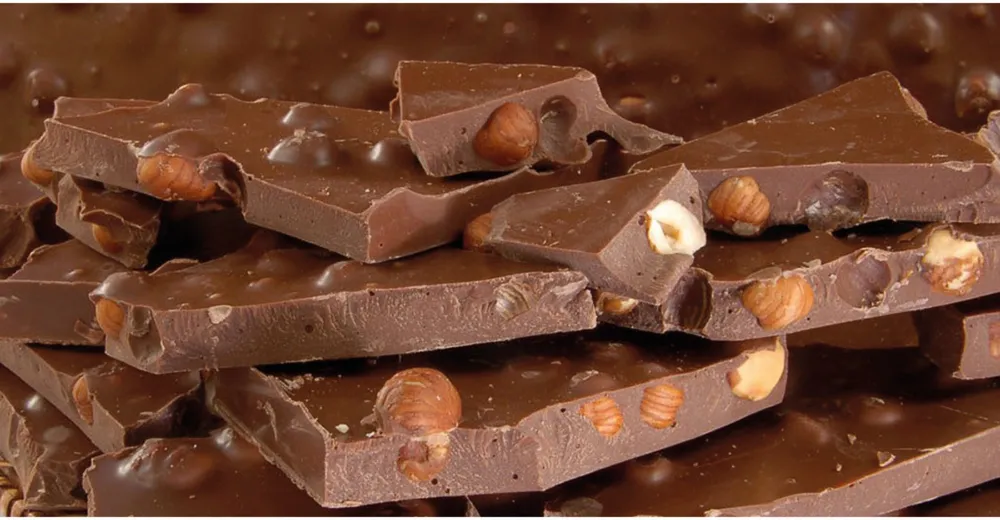 Tablette à casser chocolat lait noisettes