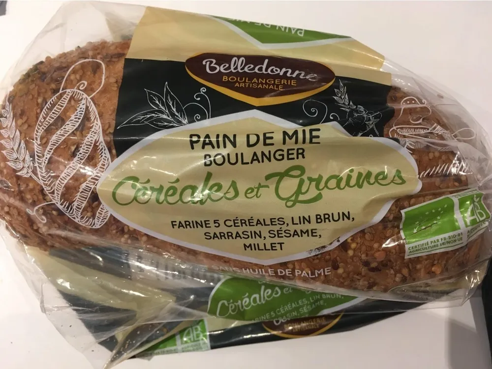 PAIN DE MIE CEREALES ET GRAINES