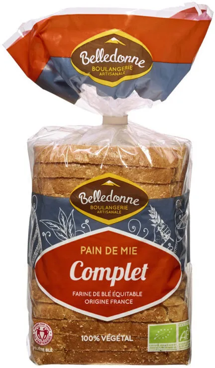 Pain de mie à la farine complète