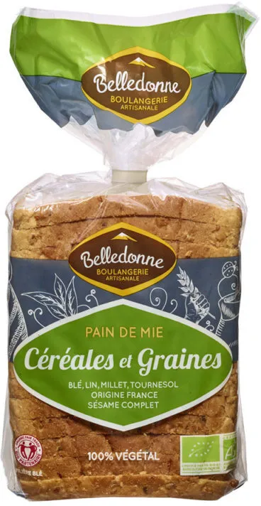 Pain de mie céréales et graines