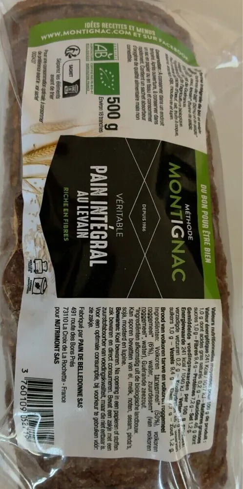 Pain intégral au levain