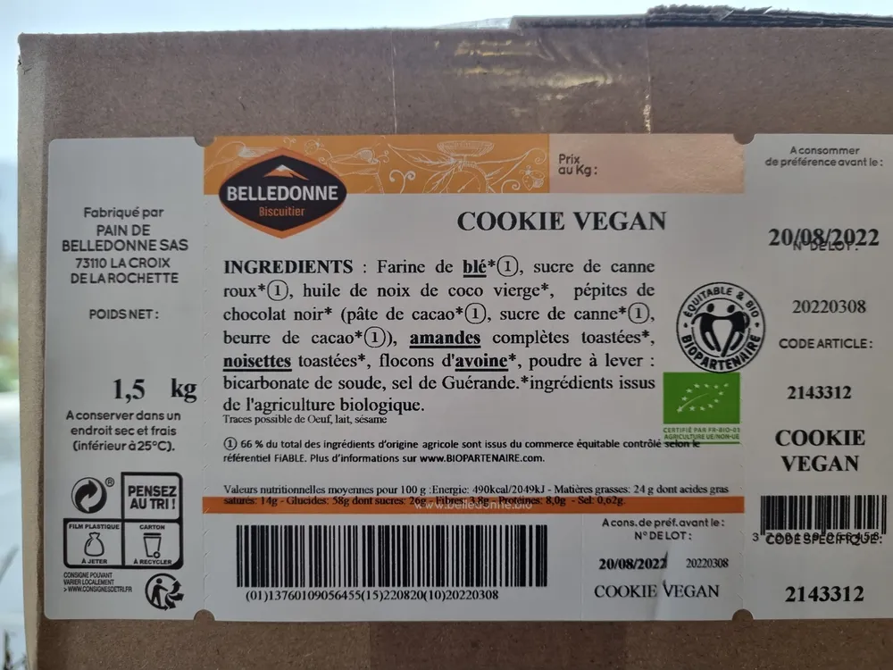 Cookie vegan