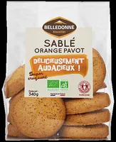 Biscuit orange pavot