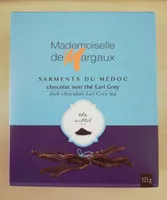 Brins De Chocolat Noir Aromatisés Thé Bergamote