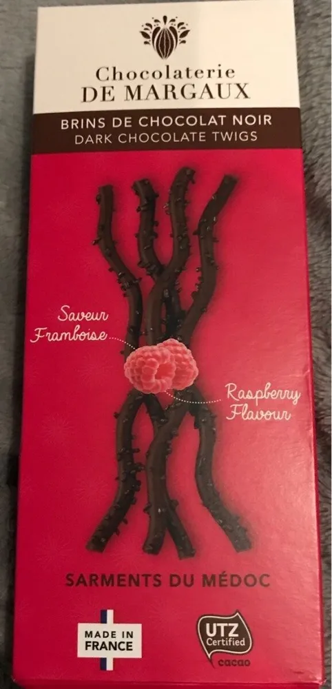 Brins de chocolats noir saveur framboise