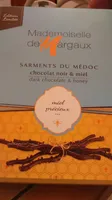 Sarments du medoc chocolat noir et miel