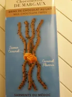 Brins de chocolat au lait sarments du Médoc