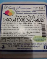 Glace aux œufs chocolat écorces d orange